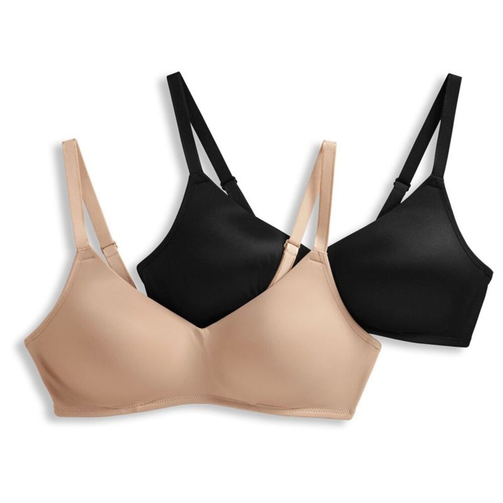 Jockey Women's Bra Sz 44DDD Smooth & Sleek Wirefree Molded Multi-colored A631597